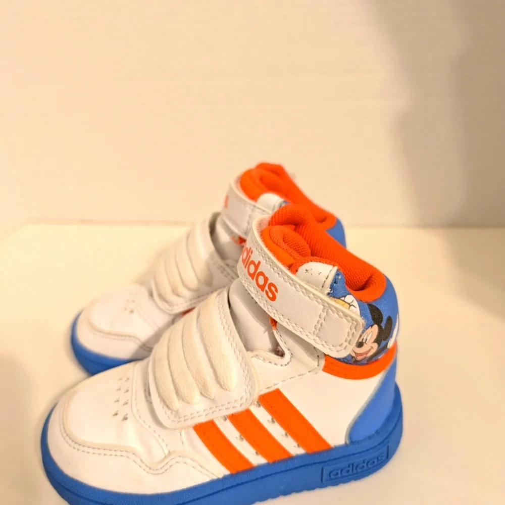 Adidas Disney‎ X Hoops 3.0 Mid I Mickey Mouse Sneakers Size 6 Kids